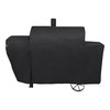 Modern Leisure Basics Grill Cover, Fits Dual Fuel Grills with Central Chimneys, 75 in. Lx32 in. Wx5 in. H, Black 3056